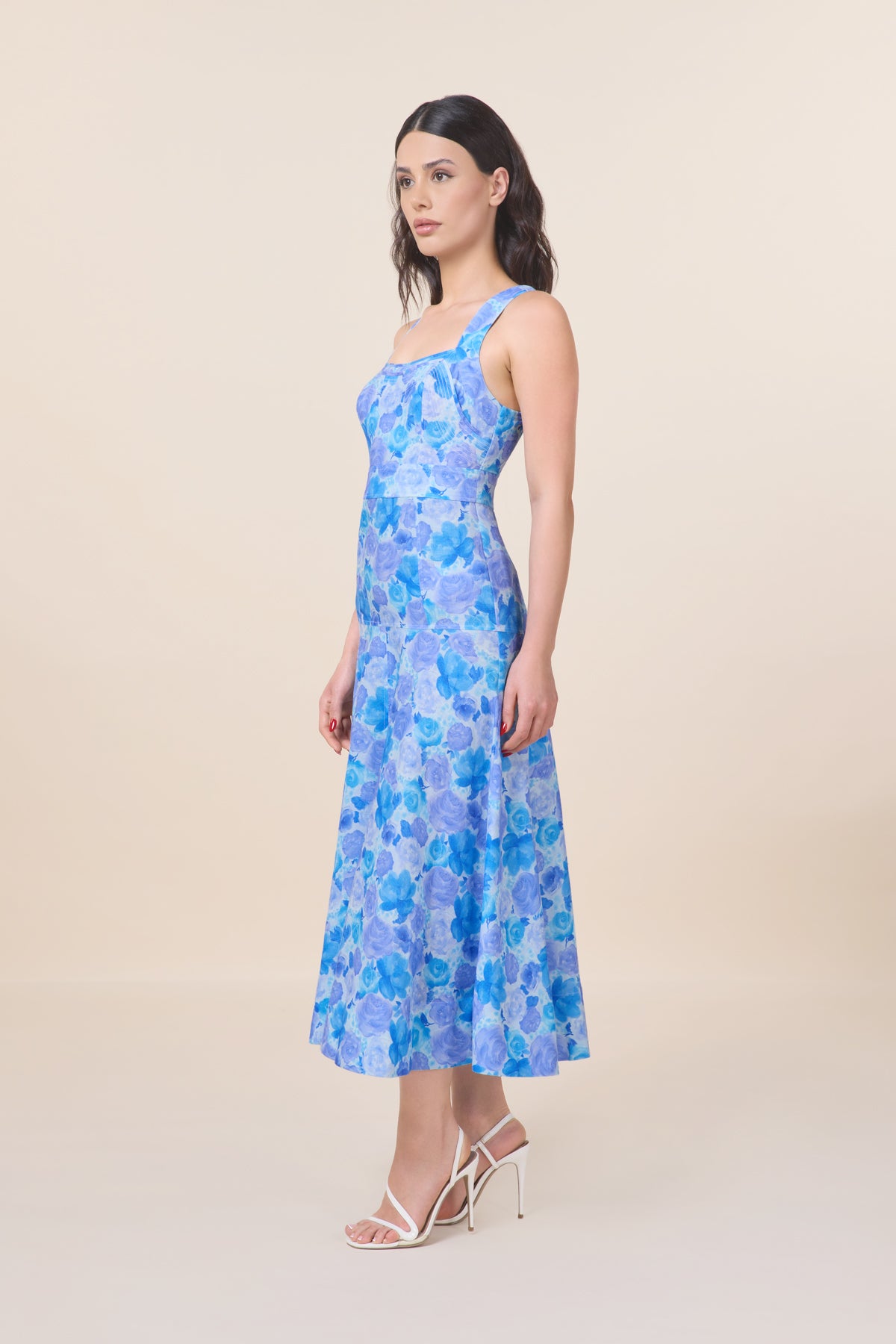 Lilly Blue Floral Dress